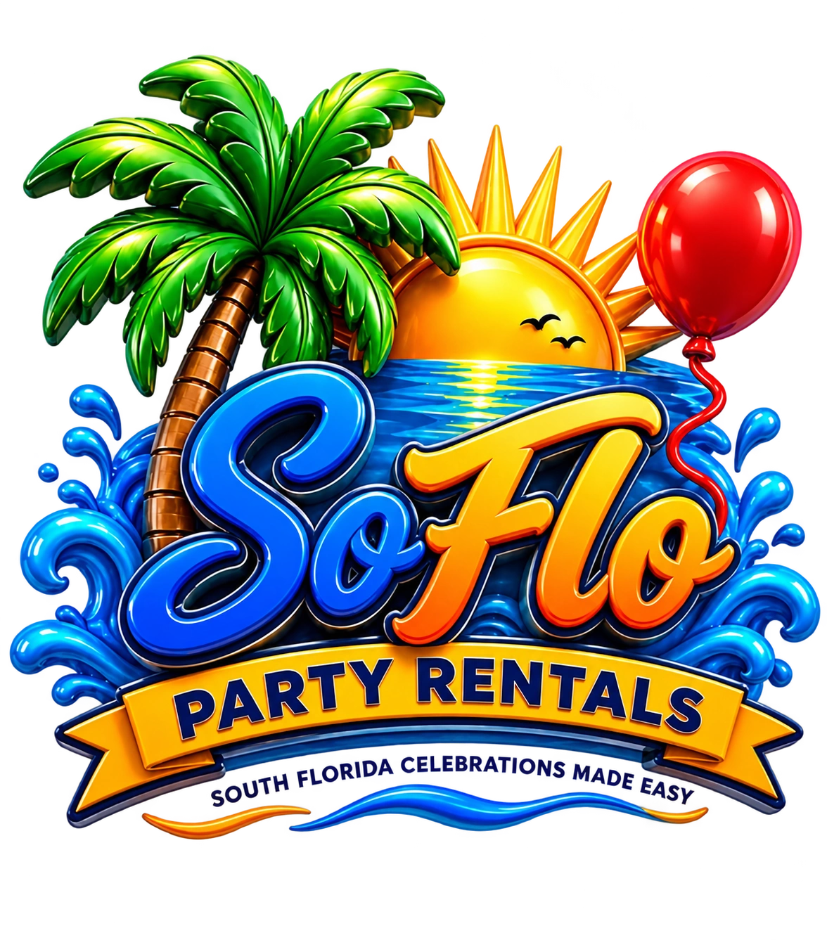 SoFlo Party Rentals logo