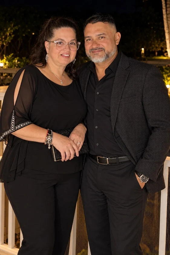 Maria and Dax, owners of SoFlo Party Rentals